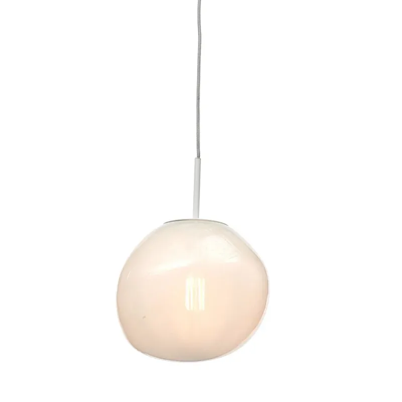 Hanglamp Helsinki boulder - melkwit Nieuw