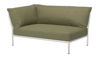 Gereduceerde Prijs Houe Level 2 Loungeset Leaf Muted White Module Linkse Hoek