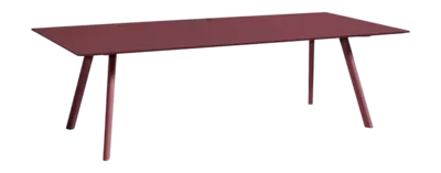 Direct Verzonden HAY CPH30 Tafel Bordeaux watergedragen gelakt eiken frame Burgundy L250 x W120 x H74 cm